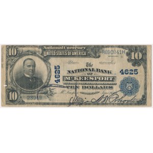 USA, 10 Dollars 1902, National Currency, McKeesport, Pennsylvania #4625