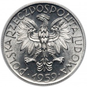 5 złotych 1959 Rybak - skrętka