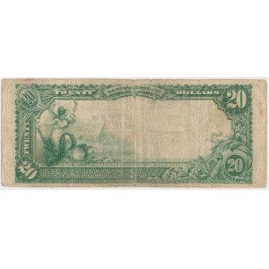 USA, 20 dollars 1902, National Currency, Woonsocket, Rhode Island #1423