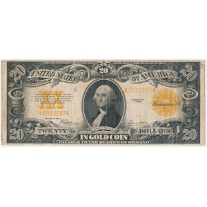 USA, 20 Dollars 1922, Gold Certificate