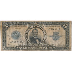 USA, 5 Dollars 1923, Silver Certificate