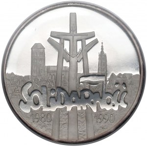 100.000 złotych 1990 Solidarność odm. D - LUSTRZANE