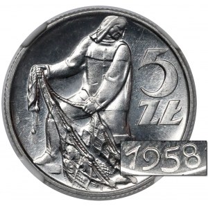 5 złotych 1958 - BAŁWANEK - skrętka