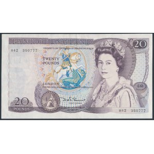 Great Britain, 20 Pounds (1970-91)