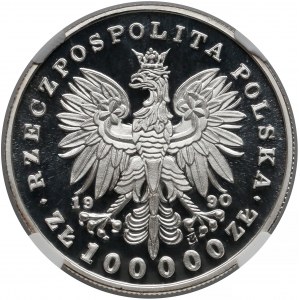 Mały Tryptyk 100.000 złotych 1990 Piłsudski