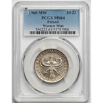 10 złotych 1966 mała Kolumna