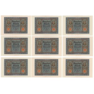 Niemcy, 100 mark 1920 (9szt)