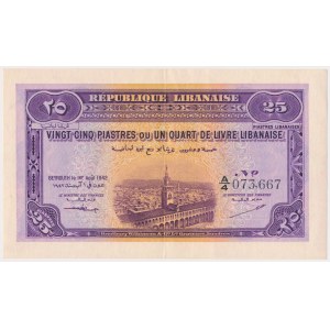 Liban, 25 Piastres 1942 