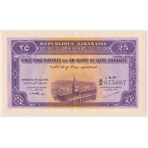 Liban, 25 Piastres 1942 