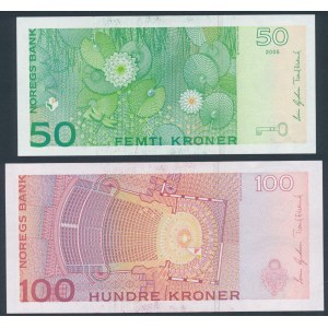 Norway, 50 & 100 Kroner 2005-06 - (2pcs)