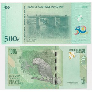 Congo, 50 i 1.000 Francs 2005-10 (2pcs)