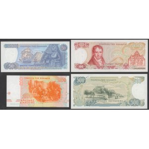 Grecja, 50-500 drachmai 1978-1996 (4szt)