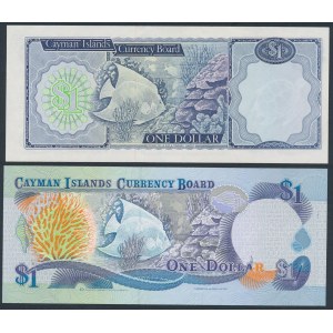 Kajmany, 1 dollar 1971 i 1 dollar 1996 (2szt)
