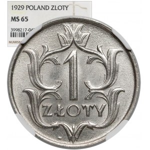 1 złoty 1929 - PIĘKNE