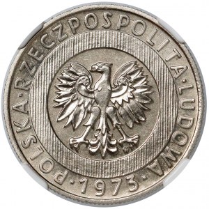 Próba MIEDZIONIKIEL 20 złotych 1973 Wieżowiec i Kłosy 