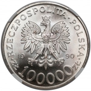100.000 złotych 1990 Solidarność - odm. A