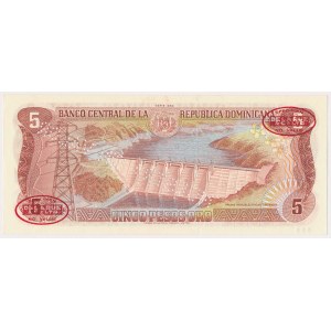 Dominikana, 5 pesos oro 1984 SPECIMEN - No. 355