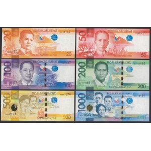 Philippines, 20-10.000 Piso 2010-2015 (6pcs)