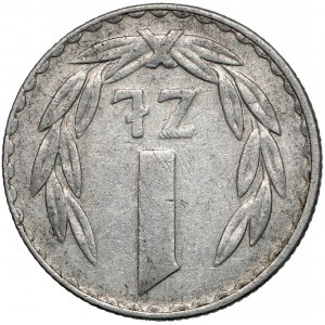 Destrukt 1 złoty 1981 - odwrotka
