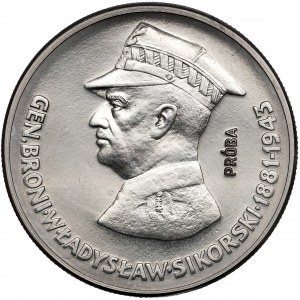 Próba NIKIEL 50 złotych 1981 Sikorski