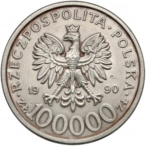 100.000 złotych 1990 Solidarność - odm. B