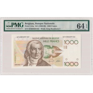 Belgium, 1.000 Francs (1980-96) 