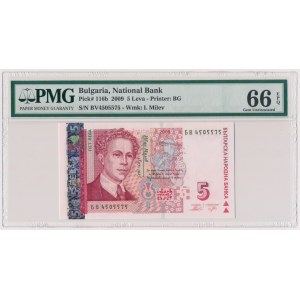 Bulgaria, 5 Leva 2009