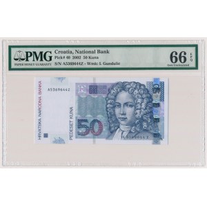 Croatia, 50 Kuna 2002 - replacement note