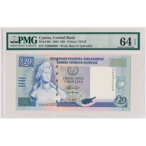 Cyprus, 20 Pounds 2004