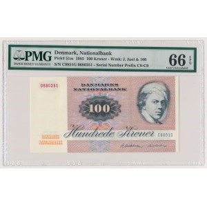 Denmark, 100 Kroner 1985