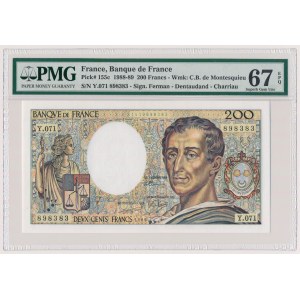 Francja, 200 francs 1989