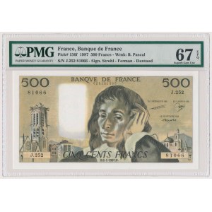 Francja, 500 francs 1987