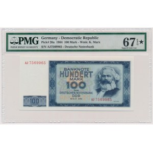 Niemcy, DDR, 100 mark 1964