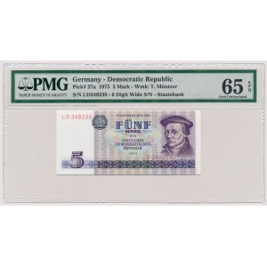 Niemcy, DDR, 5 mark 1975