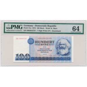 Niemcy, DDR, 100 mark 1975