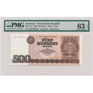 Deutschland, DDR, 500 Mark 1985