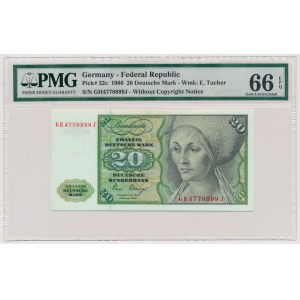 Germany, 20 Deutsche Mark 1980