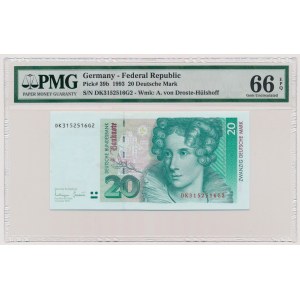 Deutschland, 20 Deutsche Mark 1993