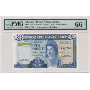 Gibraltar, 10 Pounds 1986