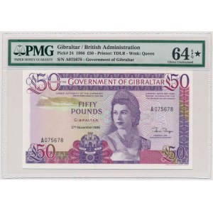 Gibraltar, 50 Pounds 1986