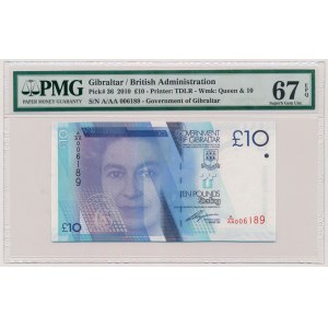 Gibraltar, 10 Pounds 2010