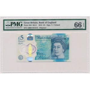 Great Britain, 5 Pounds 2015