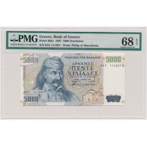 Grecja, 5.000 drachmes 1997