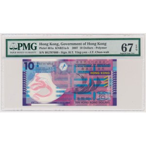 Hong Kong, 10 Dollars 2007