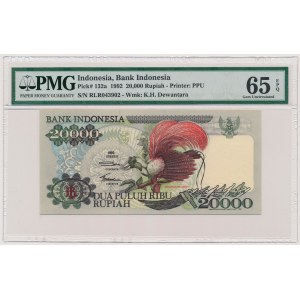 Indonezja, 20.000 rupiah 1992
