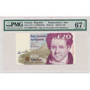 Republic of Ireland, 20 Pounds 1996 - replacement / star