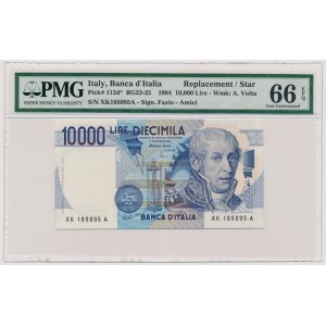 Italy, 10.000 Lire 1984 - replacement / star
