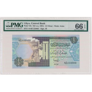 Libya, 1/2 Dinar (ca. 1991)