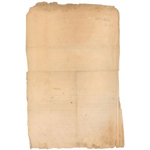 Kommissya Skarbowa Oboyga Narodów, dokument 1792 r.