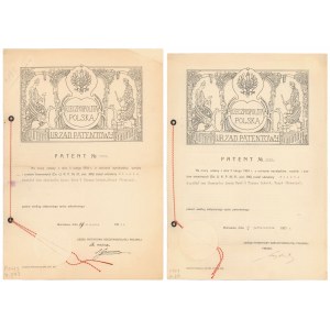 Patenty z 1925 r. (2szt)